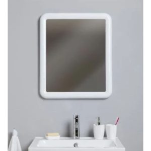 ESPEJO RECTANGULAR BLANCO (55X65 CM)