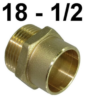 ENTRONQUE LATON SOLDAR MACHO 18-1/2