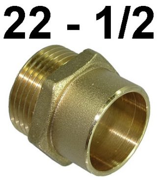 ENTRONQUE LATON SOLDAR MACHO 22-1/2