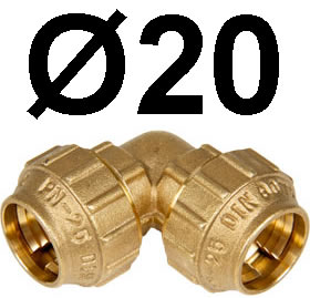 CODO 20 LATON FITTING