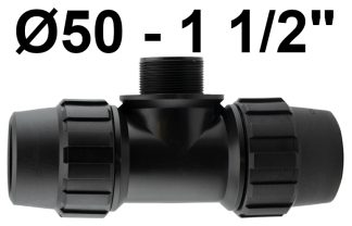 TE DERIVACION MACHO 50 - 1 1/2 FITTING