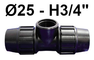 TE DERIVACION HEMBRA 25 - 3/4 FITTING