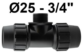 TE DERIVACION MACHO 25 - 3/4 FITTING