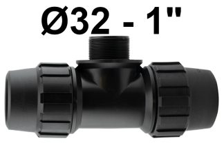 TE DERIVACION MACHO 32 - 1" FITTING