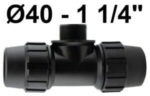 TE DERIVACION MACHO 40 - 1 1/4 FITTING