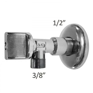 GRIFO ESCUADRA 1/2" X 3/8" (1 UDS.) ÇÇ