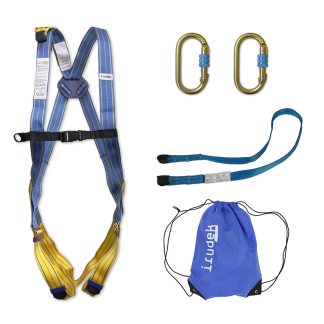 Sistema Himalaya Arnes un punto, elemento amarre y 2 mosquetones