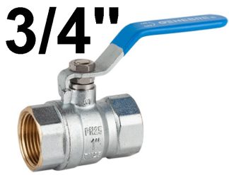 VALVULA ESFERA METAL MANETA H-H 3/4 "