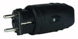 CLAVIJA GOMA NEGRA IP-44, 16A. ÇÇ