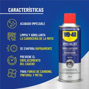WD40 ABRILLANTADOR PLASTICOS Y GOMAS 400 ML