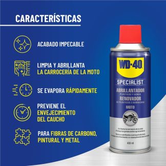 WD40 ABRILLANTADOR PLASTICOS Y GOMAS 400 ML
