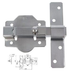 CERROJO SEGURIDAD 1P 88x130,5 MM CROMO