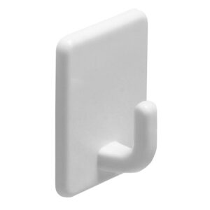 COLGADOR AHESIVO 48X37X21 MM BLANCO (2 UDS)