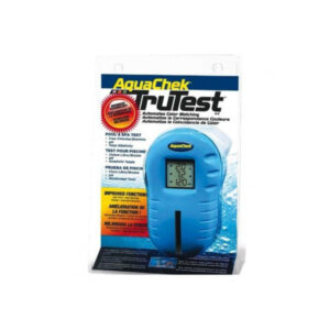 Analizador digital Truetest para tiras AQUACHECK capaz de medir cloro libre, ph y alcalinidad.