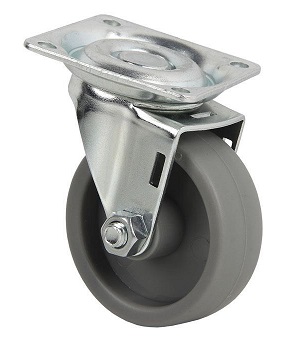 RUEDA POLPROPILENO 30X15MM PLACA