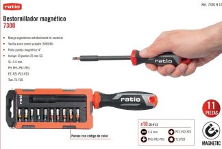 DESTORNILLADOR MAGNETICO + 10 PUNTAS