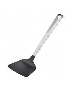 ESPATULA NYLON ACODADA LISA MANGO ACERO