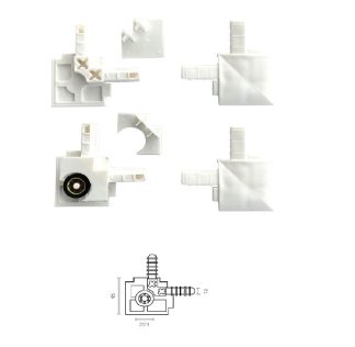 KIT MOSQUITERA CORREDERA PEQUEÑO MQ02 BLANCO