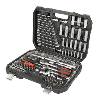 MALETIN HERRAMIENTAS 216 PIEZAS CR-V 1/4" 3/8" 1/2"