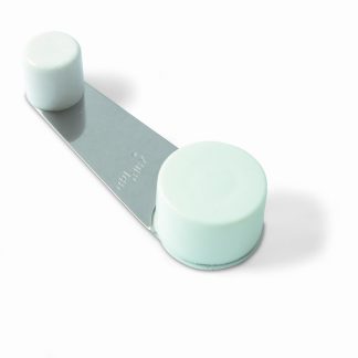 TOPE RETENEDOR GIRATORIO ADHESIVO Y TORNILLO BLANCO ( 1 UD)