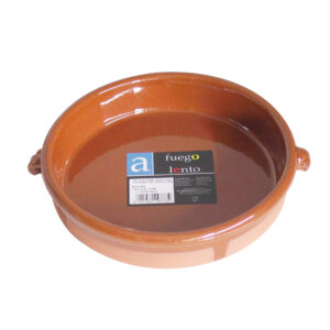 CAZUELA BARRO REDONDA SIN ASAS 17 CM.