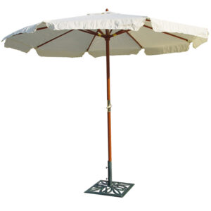 PARASOL MADERA 3 M CRUDO.POLEA
