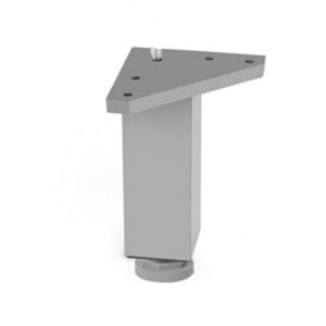 PATA CUADRADA ALUMINIO MATE 40xh150 MM