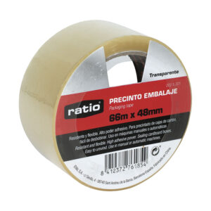 CINTA ADHESIVA EMBALAR TRANSPARENTE 48MMX66MT