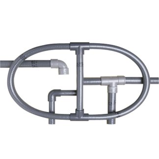 TUBO PVC FLEXIBLE Ø 20 MM GRIS (1 MT)