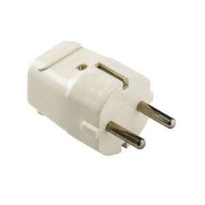 CLAVIJA FRONTAL 4.8MM TT 16A-250V BLANCO