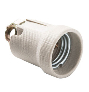 PORTALAMPARA PORCELANA V/ROSCADA E27