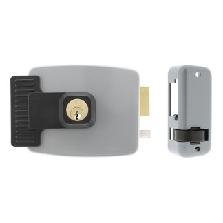 Cerradura de sobreponer electrica. Mod. 1902. Derecha.. 50-80MM