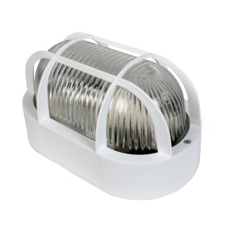 APLIQUE EXTERIOR OVALADO BLANCO 60W