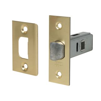 PICAPORTE TUBULAR 45 MM LATONADO