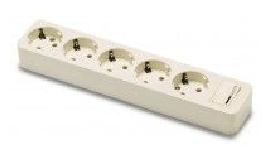 BASE ENCHUFE 5 TOMAS 16 A CON INTERRUPTOR