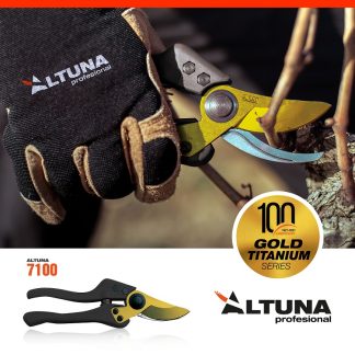 TIJERA PODA 1 MANO 7100 MANGO FIBRA HOJA TITANIO ALTUNA