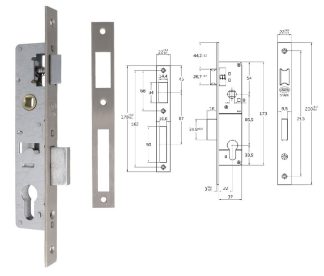 CERRADURA 85/25 CC CROMO