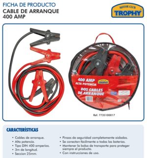 CABLES DE ARRANQUE 400A