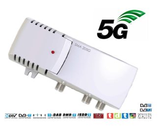 AMPLIFICADOR DE INTERIOR 20DB. 5G 2 SALIDAS