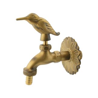 GRIFO DECORATIVO LATON PAJARO