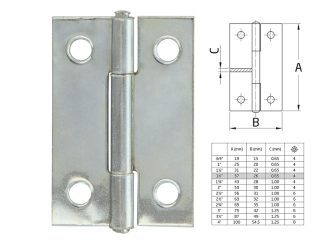 BISAGRA 5005 2-1/2" ZINCADA