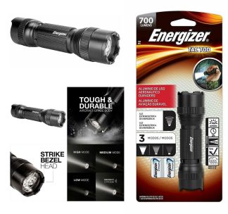 LINTERNA BOLSILLO TACTIL 700 LM + PILAS LITIO ENERGIZER