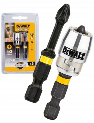 Puntas DEWALT FLEXTORQ Ph2 x 2 50mm + adaptador magnético con bloqueo