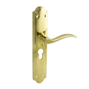 JUEGO MANILLA LATONADO BRILLO CON BOCA LLAVE A 85 MM