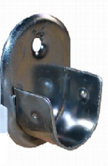 SOPORTE BARRA CORTINA LATERAL CROMADO Ø 19 MM