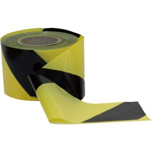 CINTA SEÑALIZACION AMARILLA/NEGRA 70MMX200MT