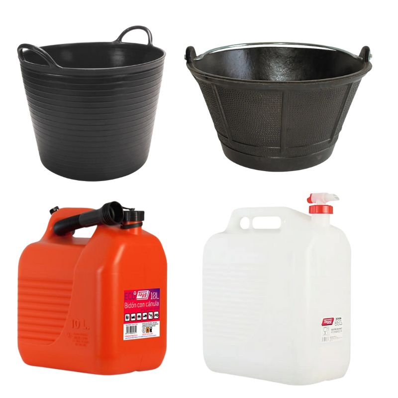 CAPAZOS, CUBOS Y BIDONES