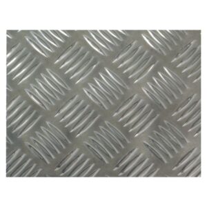 CHAPA DAMERO 25X50 CM ALUMINIO NATURAL